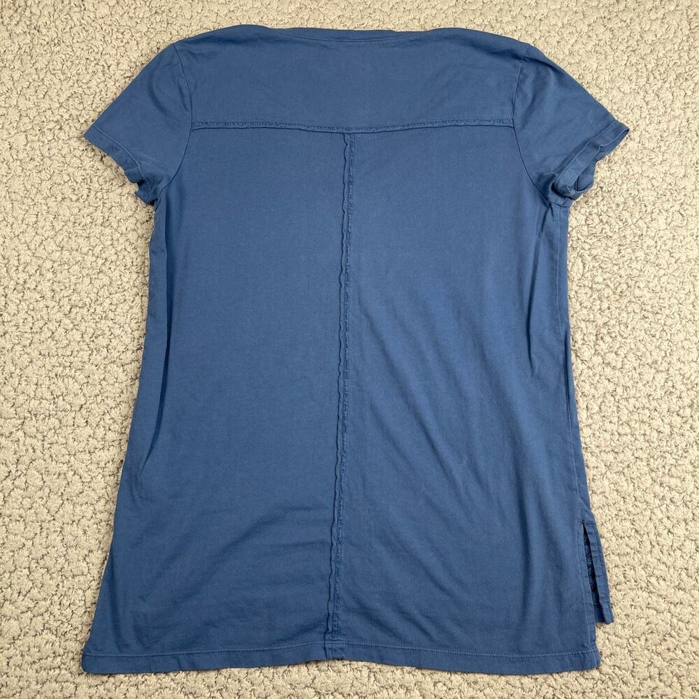 Life Is Good Shirt Womens Small Blue Embroidered Trim Create Your Own Sunshine - Picture 7 of 8